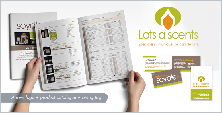 A new logo, product catalogue and swing tag for Lotsascents